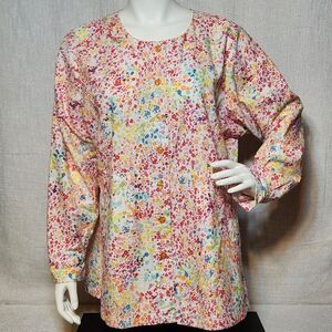 UA Scrubs Long Sleeve Button Up Scrubs Jacket Pockets